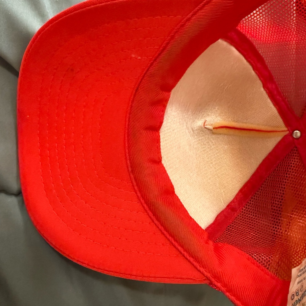 Vintage Nebraska Red Trucker Hat with White 'N' Logo - Picture 6 of 7